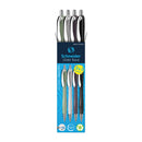 Pk/4 Schneider Slider Rave Retractable Ballpoint Pens, Trend Colors, XB