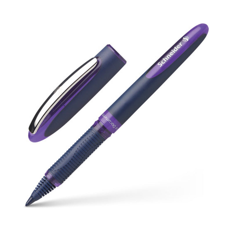 Schneider One Business Rollerball Pen, 0.6 mm, Violet