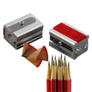 KUM 420E Magnesium Single Hole Block Profile Pencil Sharpener with 2 Spare Blades