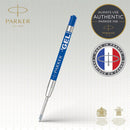 Parker QuinkGel Ballpoint Refill, Blue Medium, Gel Ink, 0.7 mm