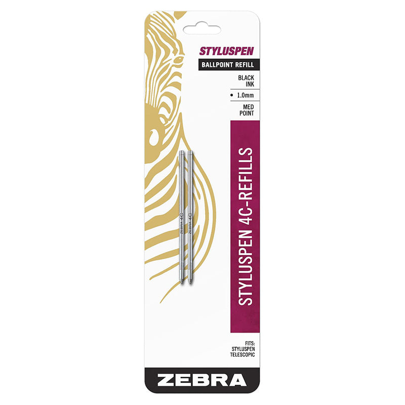 Pk/2 Zebra 4C Stylus Pen Refills