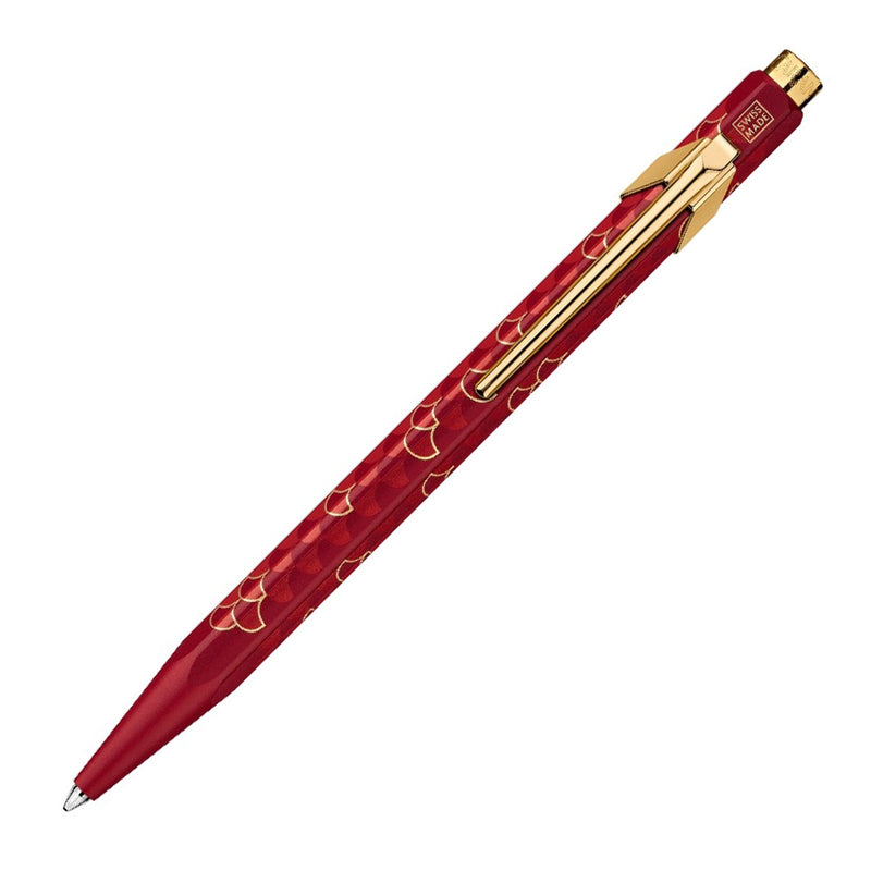 Caran d'Ache 849 Dragon Ballpoint Pen, Red & Gold