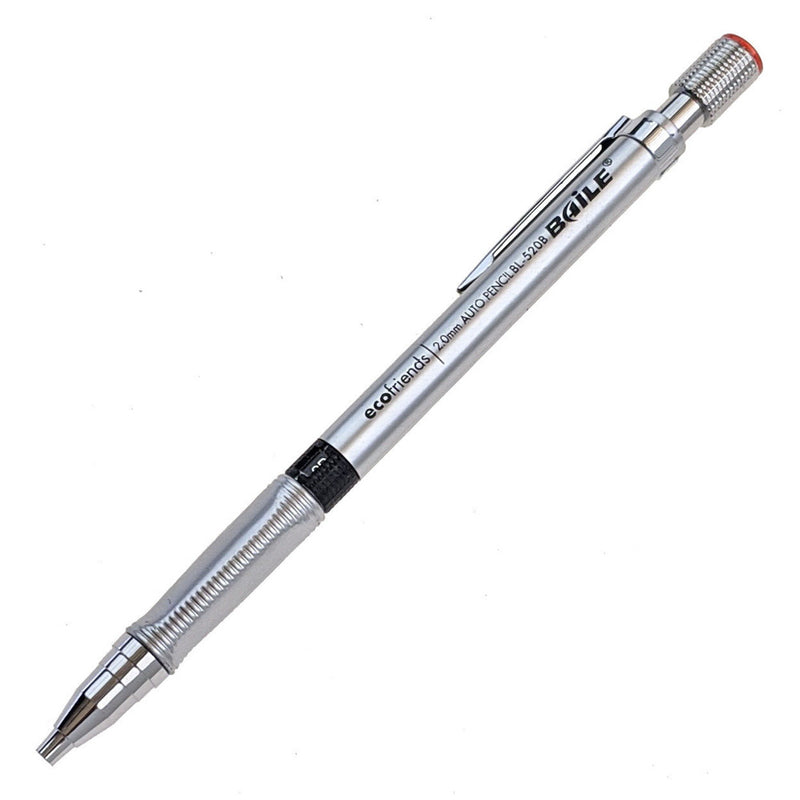 Baile 2 mm Lead Holder Mechanical Pencil, Silver