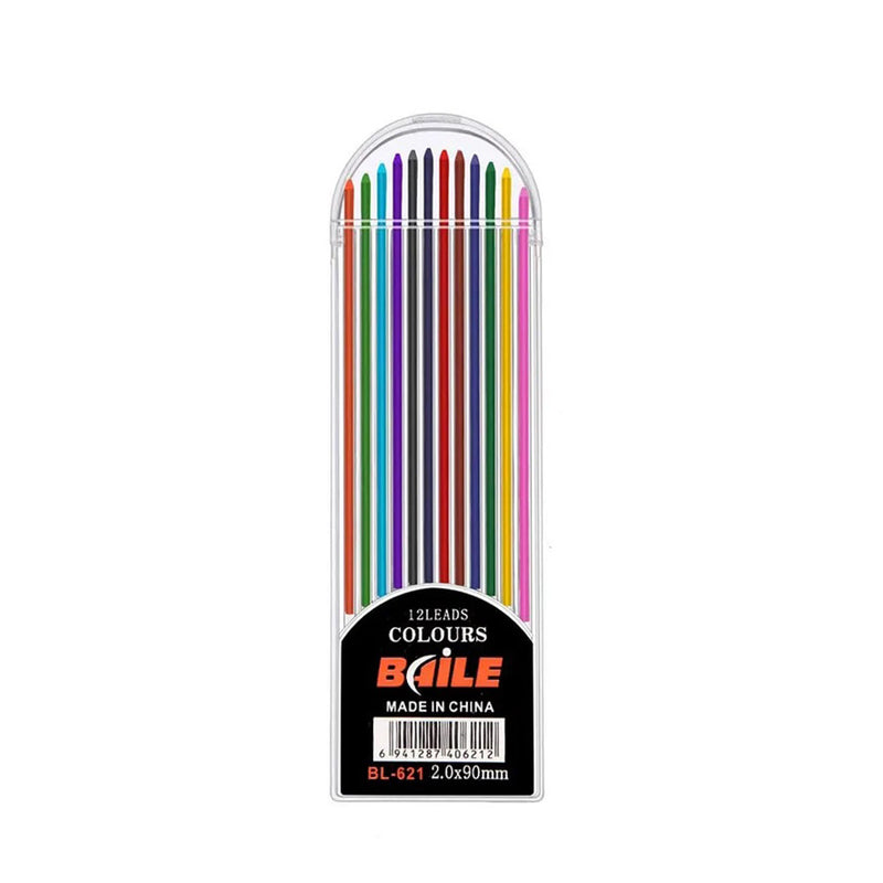 Pk/12 Baile Leadholder Leads, 2 mm, Assorted Colors