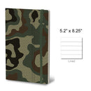 Stifflex Camouflage Series Notebook, A5-5.2"x8.25" Lined, Olive