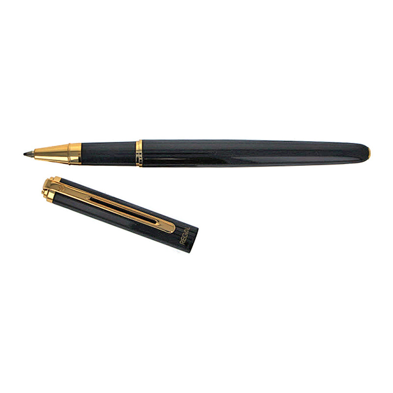 Regal Thames Rollerball Pen, Black Lacquer, Gold Trim