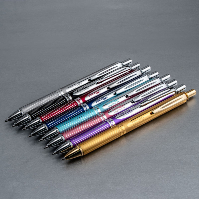 Pentel EnerGel Alloy RT Liquid Gel Roller Pen, BL407LS-A, Aquamarine