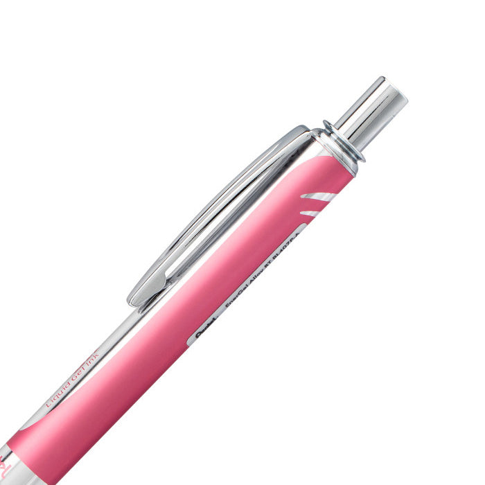 Pentel EnerGel Alloy RT Liquid Gel Roller Pen, BL407P-A, Pink