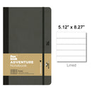 Flexbook Adventure Notebook, A5-5.12"x8.27" Lined, Black