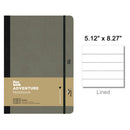 Flexbook Adventure Notebook, A5-5.12"x8.27" Lined, Grey