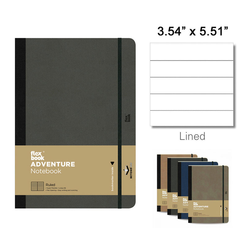 Flexbook Adventure Pocket Notebook, A6 - 3.54" x 5.51" (90 x 140mm), Lined