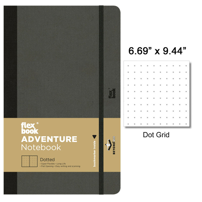Flexbook Adventure Notebook, B5 - 6.69" x 9.44" (170 x 240mm), Dot Grid