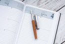 Hoerner (Hörner) Legno Fountain Pen, Mahogany, Chrome Trim