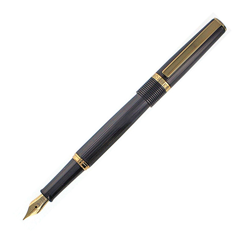 Hoerner (Hörner) Vectrum Fountain Pen, Black, Gold Trim