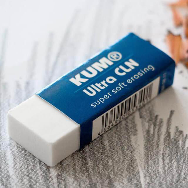 KUM Ultra Cln Super Soft Eraser, Big, White
