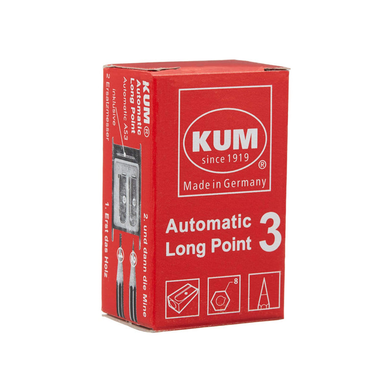 KUM AS3 Automatic Long Point Pencil Sharpener, Black