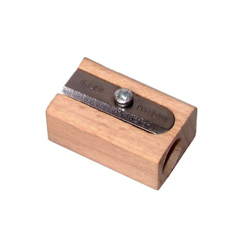 KUM Beech Wood Single Hole Pencil Sharpener