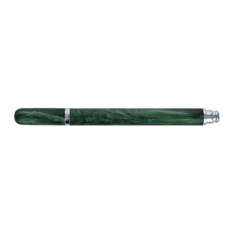 Recife Marble Scribe Rollerball Pen with Leather Pouch, Green