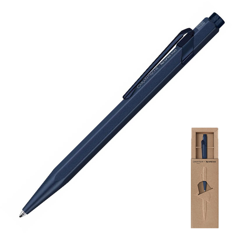 Caran d'Ache 849 Nespresso Ballpoint Pen, Metallic Blue
