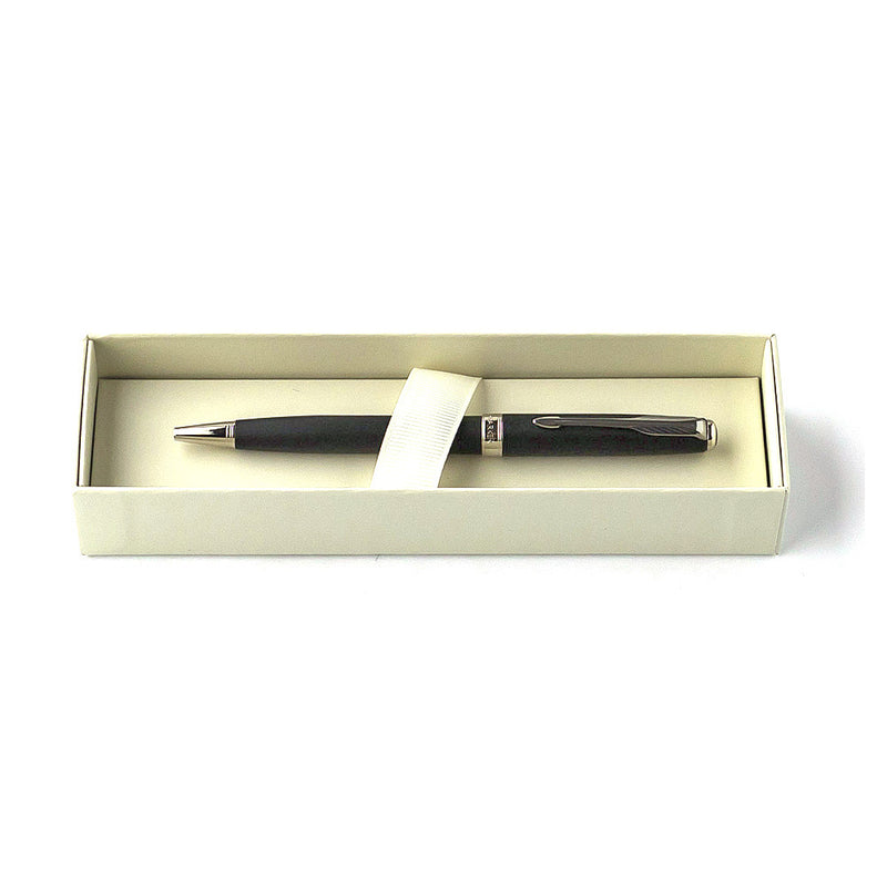 Parker Sonnet Ballpoint Pen, Matte Black, Chrome Trim, Made in France, Used