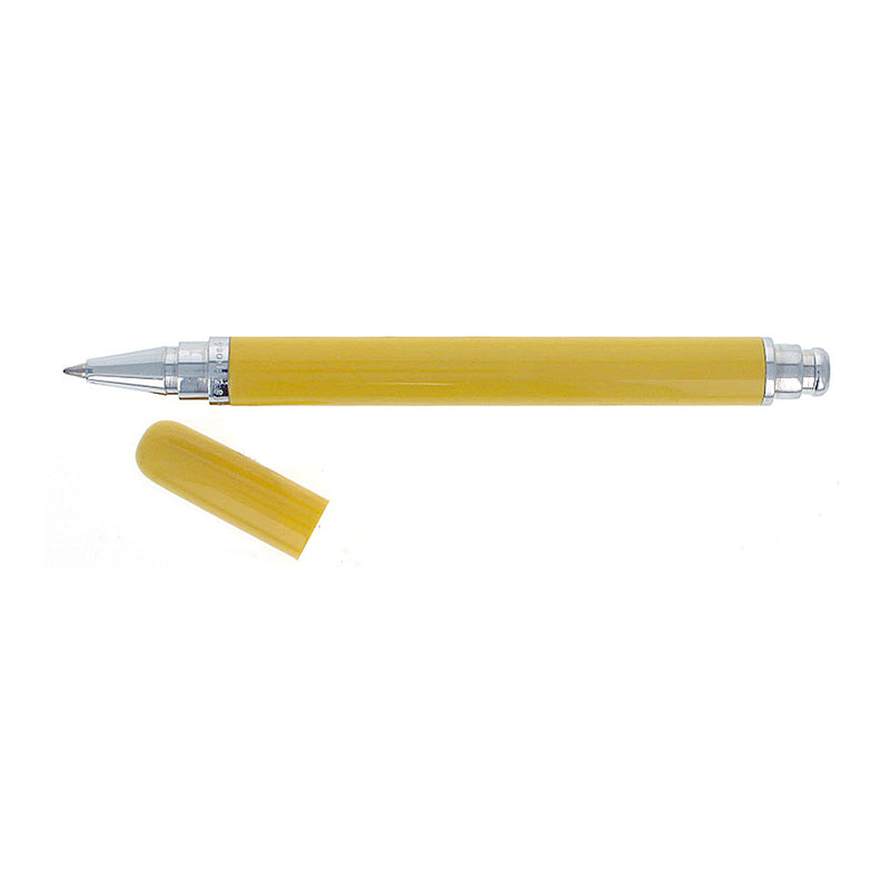 Recife Riviera Scribe Rollerball Pen with Leather Pouch, Yellow