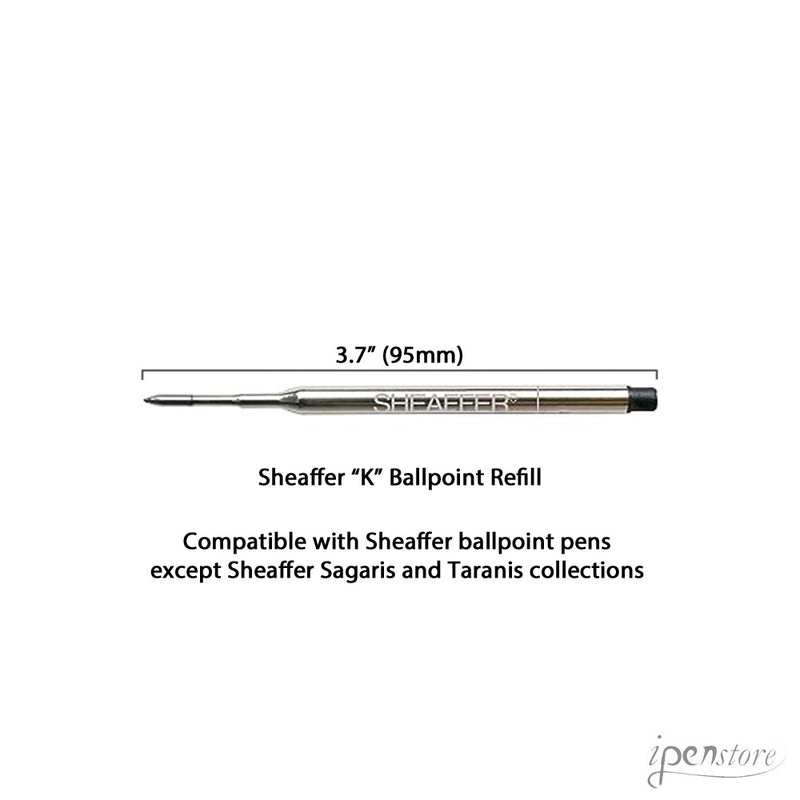 Sheaffer "K" Ballpoint Pen Refill, Black Fine