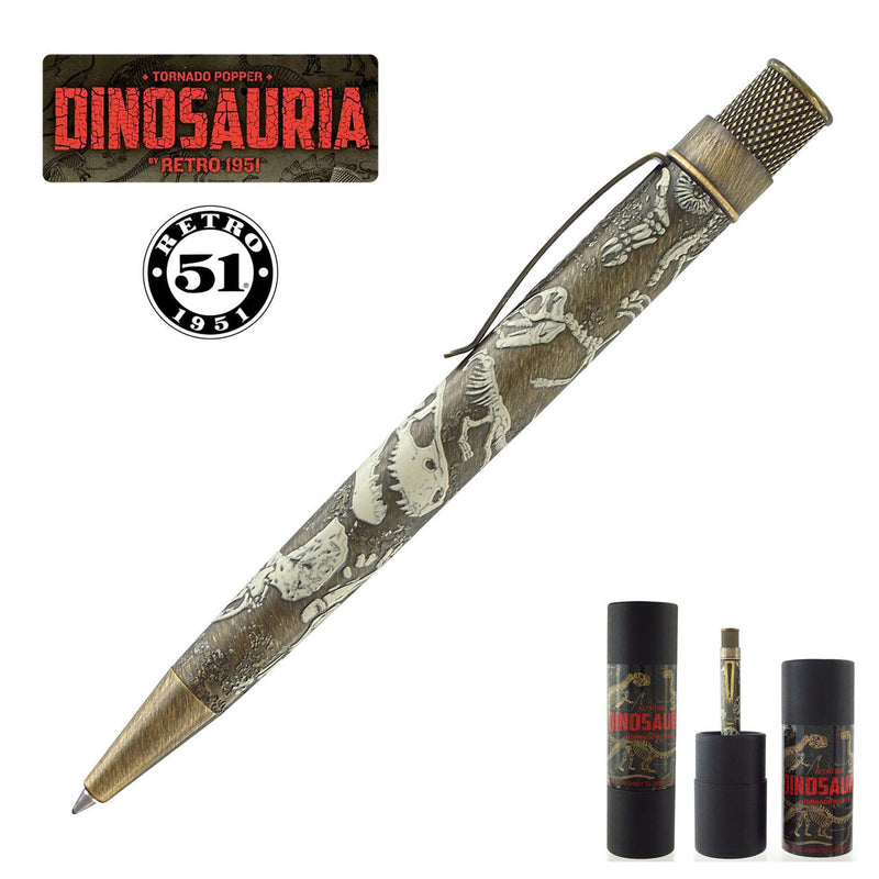 Retro 51 Tornado Popper Limited Edition Ballpoint Pen, Dinosauria,