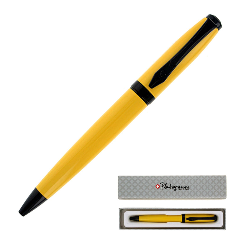 Platignum Studio Ballpoint Pen, Yellow