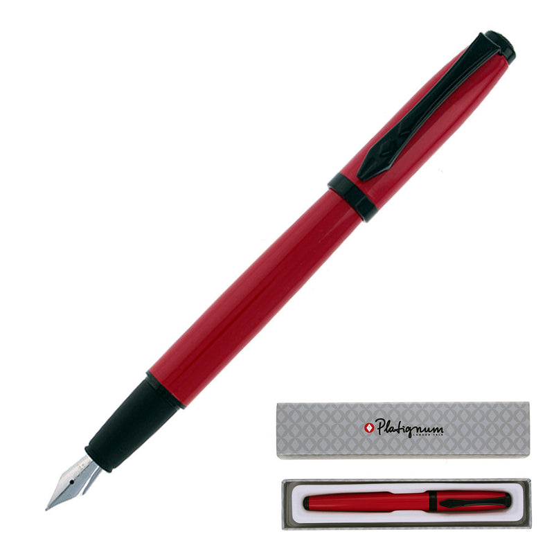 Platignum Studio Fountain Pen, Red