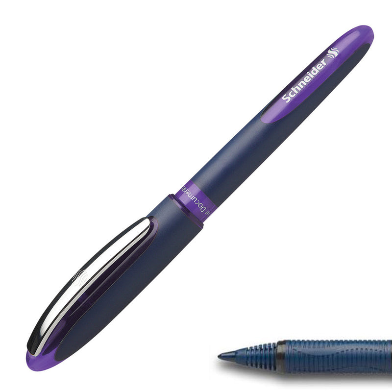 Schneider One Business Rollerball Pen, 0.6 mm, Violet