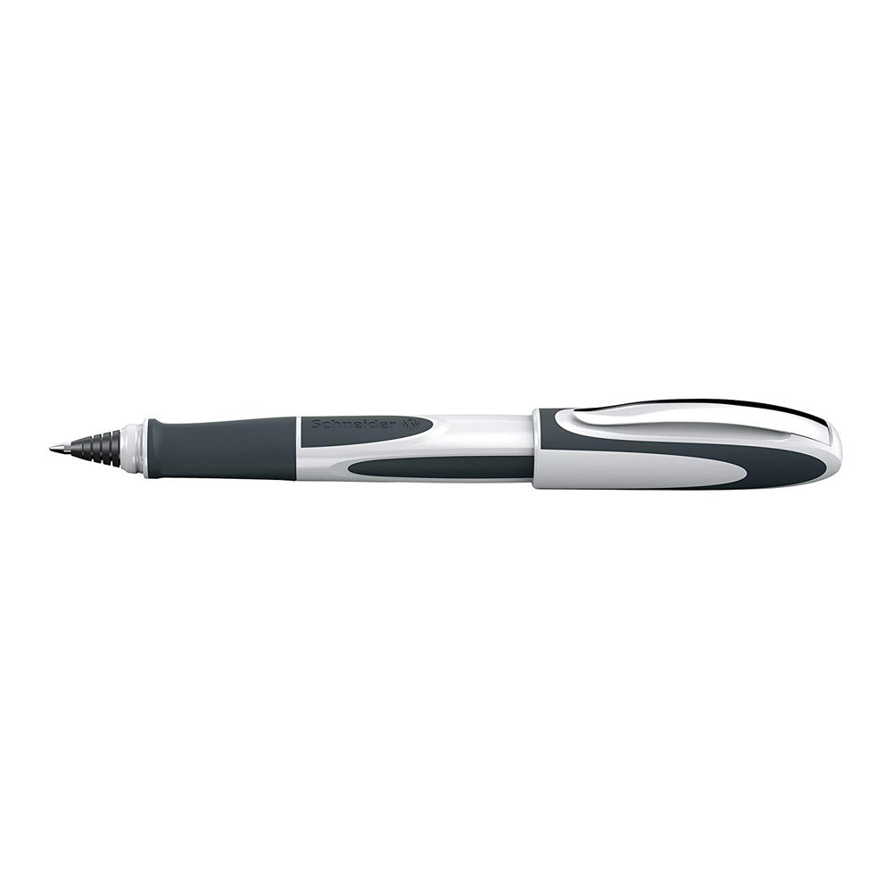 Schneider Ray Ink Cartridge Rollerball Pen, White with Dark Grey Trim