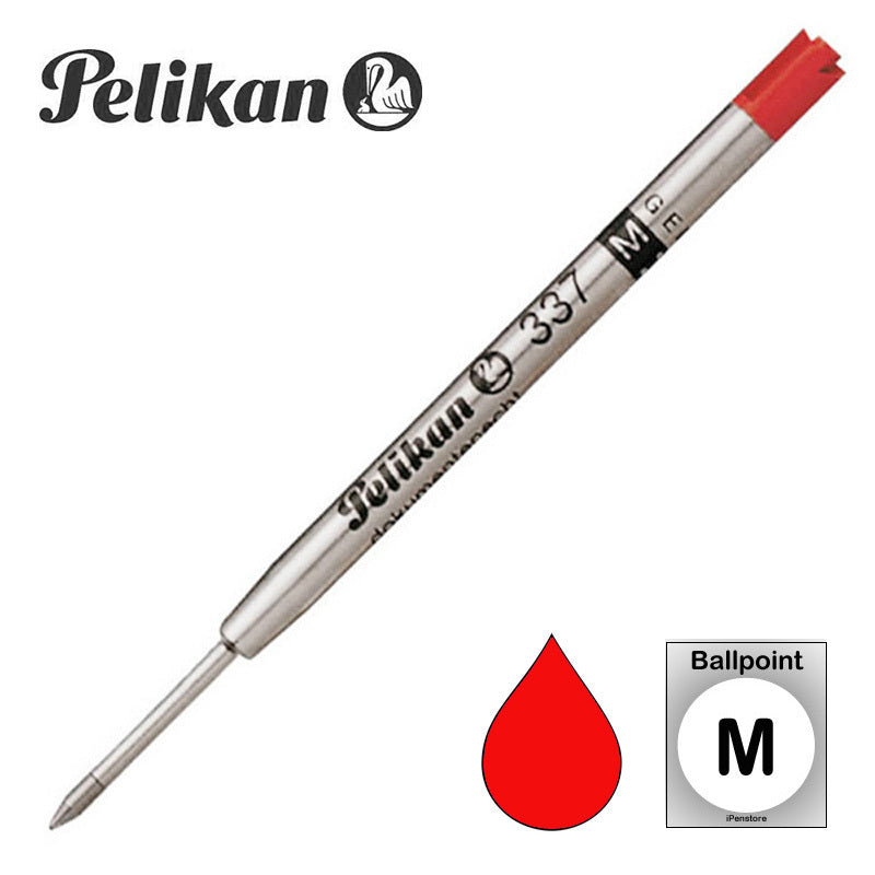 Pelikan 337 Rollerball Pen Refills – Medium Tip – Black & Blue Ink – Solid Stainless Steel Tip