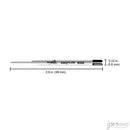Schmidt Easy Flow 9000 Parker-style Ballpoint Refill, Blue Medium