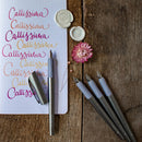 Schneider Callissima Calligraphy Fountain Pen Gift Set, Anthracite, 3 Nibs