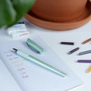 Schneider Callissima Calligraphy Fountain Pen Gift Set, Mint, 3 Nibs