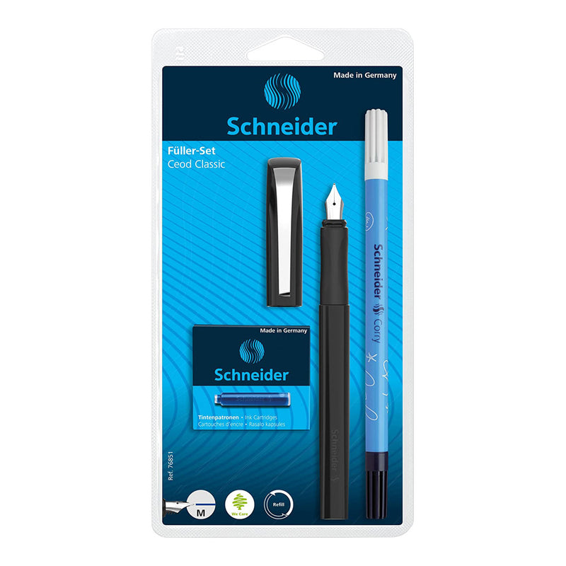 Schneider Ceod Classic Fountain Pen Kit, Black