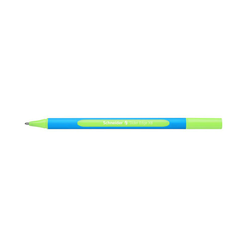 Schneider Slider Edge Triangular-Barrel Viscoglide Ballpoint Pen, Light Green XB