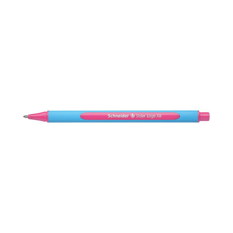 Schneider Slider Edge Triangular-Barrel Viscoglide Ballpoint Pen, Pink XB