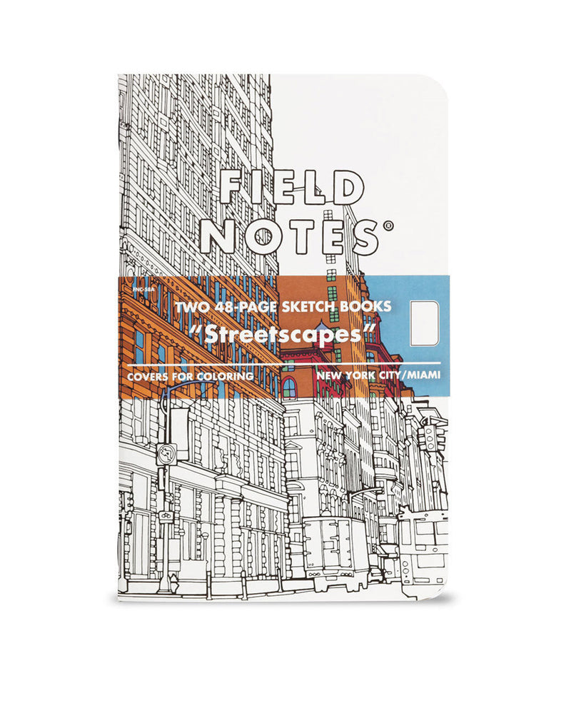 2 Field Notes Sketch Books, 4-3/4" x 7-1/2", Streetscapes - New York City & Miami