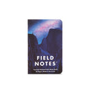 3 Field Notes Notebooks, 3.5" x 5.5", National Parks, Series A, Yosemite-Zion-Acadia