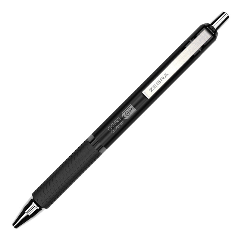 Zebra G/M-350 Metal Barrel Gel Pen & 0.7mm Mechanical Pencil Set, Space Black