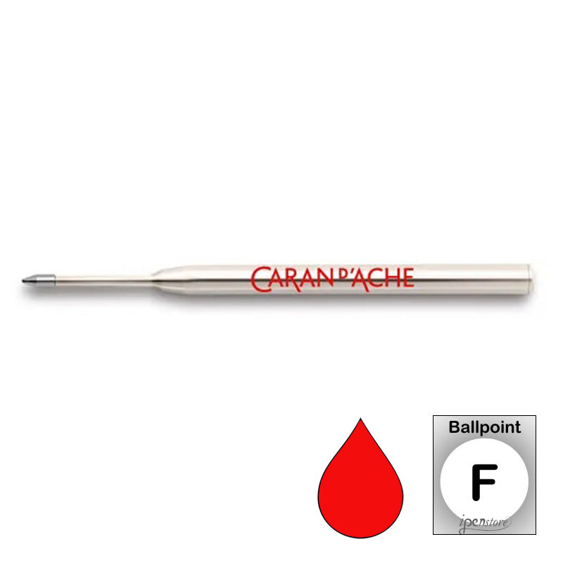 Caran d'Ache Goliath Ballpoint Pen Refill, Red Fine