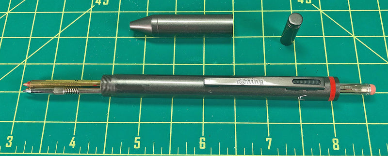Vintage Rotring Quattro 4-Function Pen, Gunmetal Grey