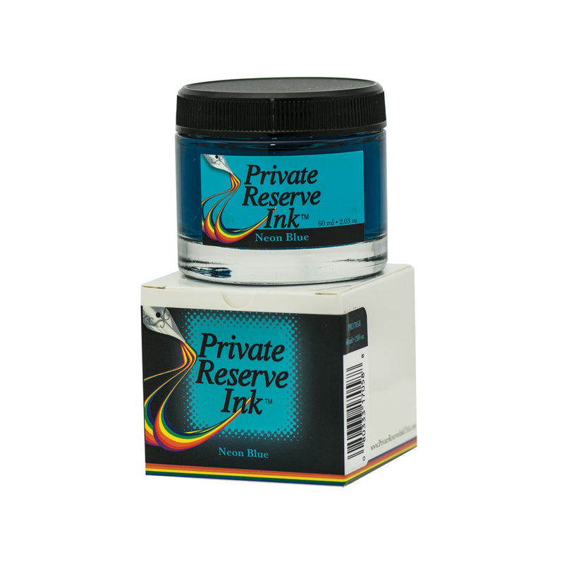 Private Reserve 60 ml Bottle Fountain Pen Ink, Neon Blue
