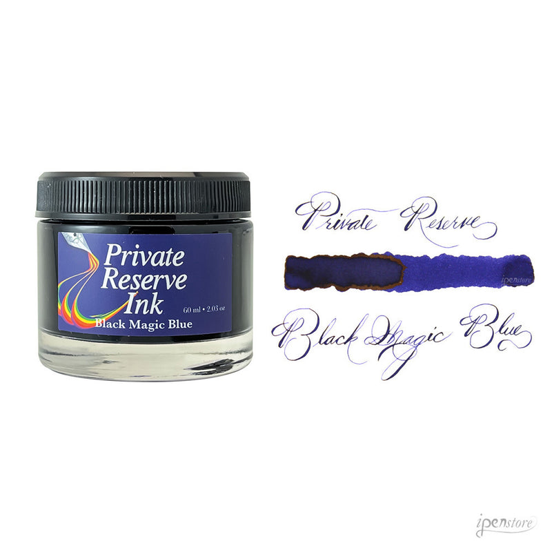 Private Reserve 60 ml Bottle Fountain Pen Ink, Black Magic Blue