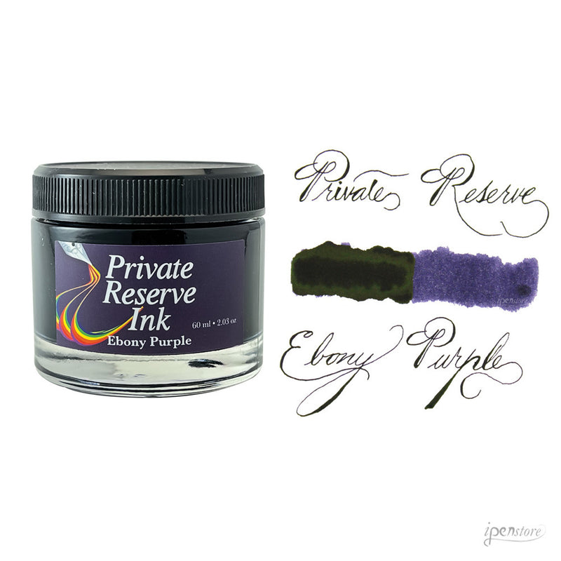 Private Reserve 60 ml Bottle Fountain Pen Ink, Ebony Purple