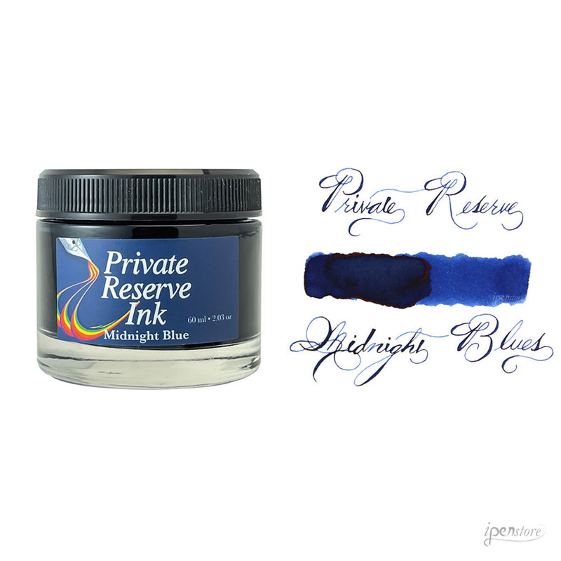 Private Reserve 60 ml Bottle Fountain Pen Ink, Midnight Blue