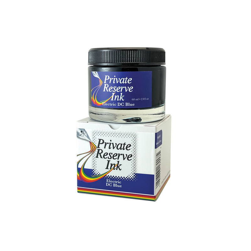 Private Reserve 60 ml Bottle Fountain Pen Ink, Electric DC Blue