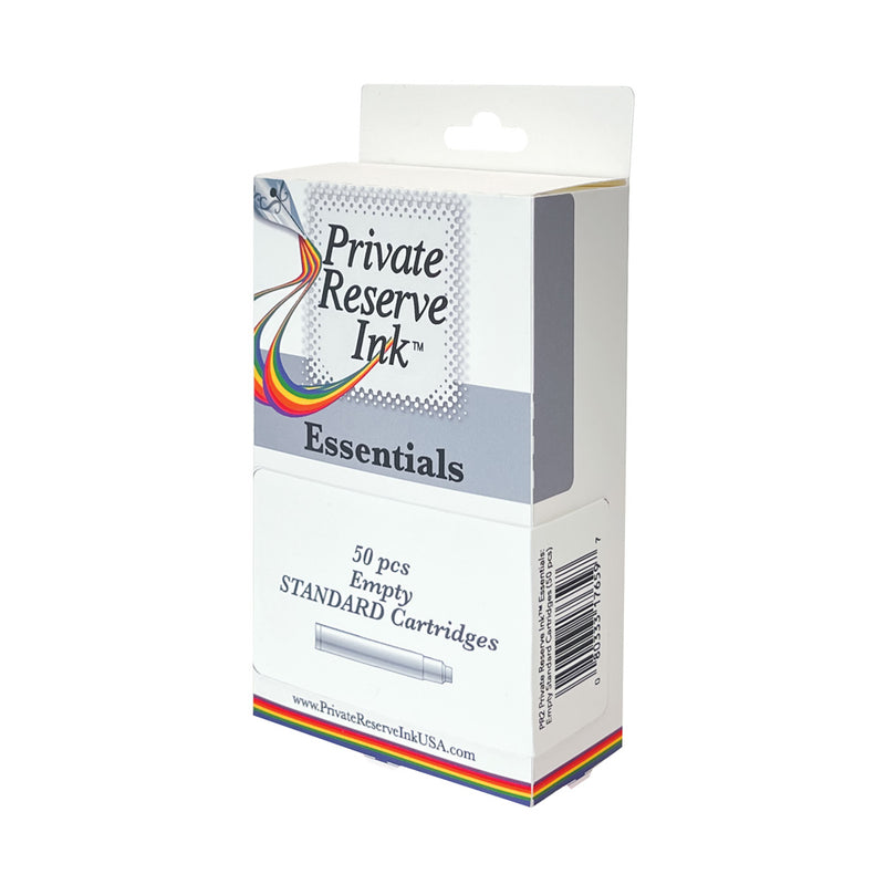 Private Reserve Ink Essentials - Pk/50 Empty Long/Magnum Fountain Pen Ink Cartridges