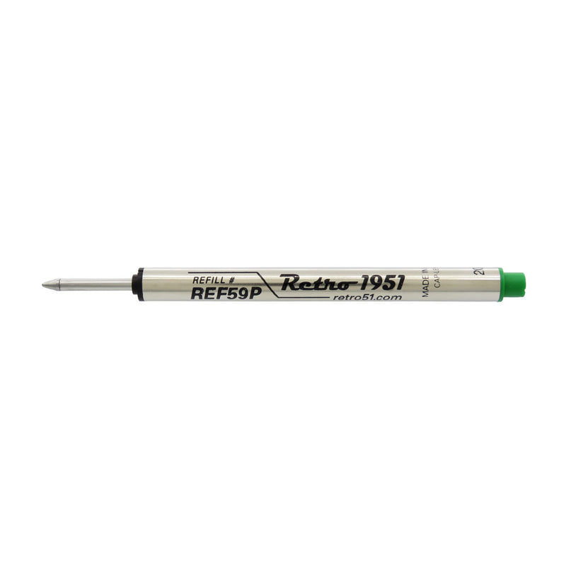 Pk/3 Retro 51 REF59P-B Capless Rollerball Refills for Tornado Pens, Green